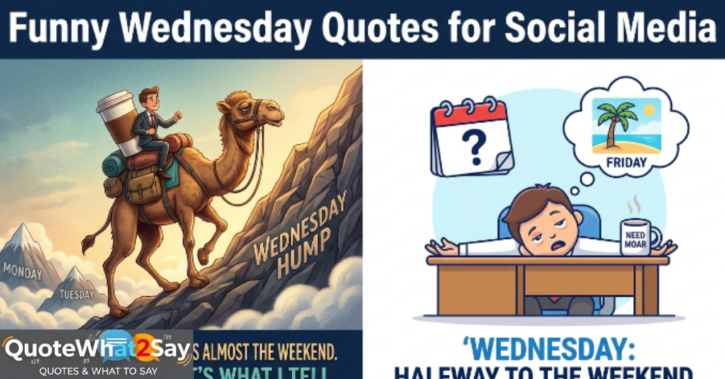 Funny Wednesday Quotes for Social Media