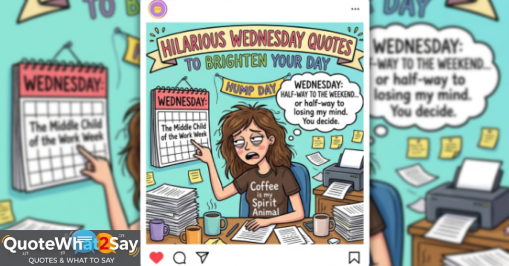 Hilarious Wednesday Quotes to Brighten Your Day