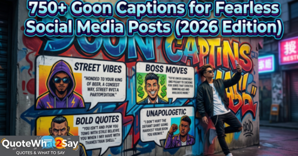 750+ Goon Captions for Fearless Social Media Posts (2026 Edition)