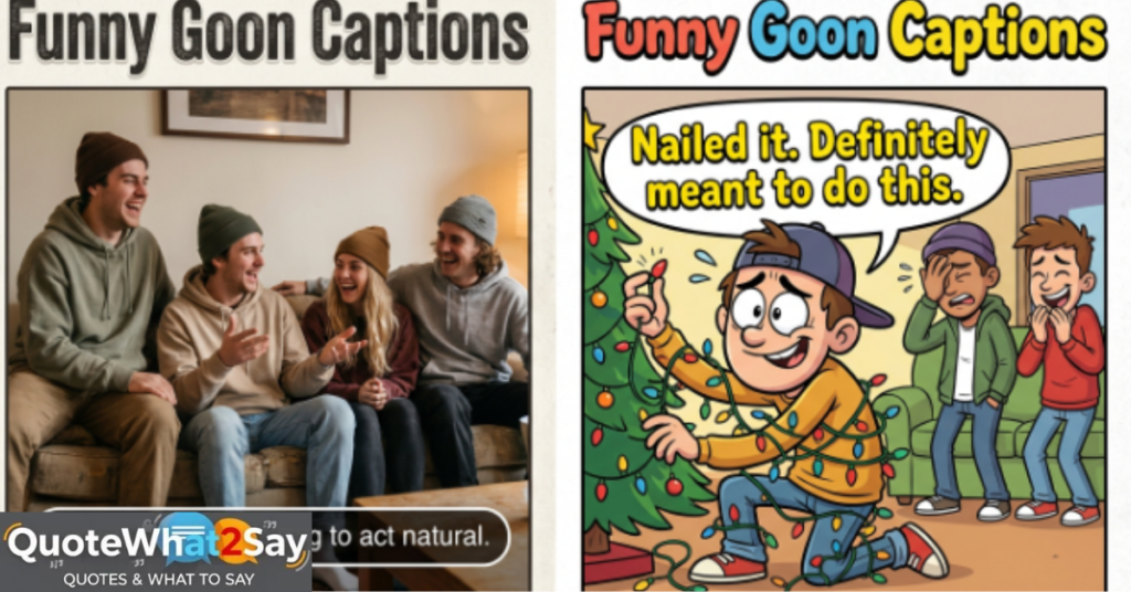 Funny Goon Captions for Teens