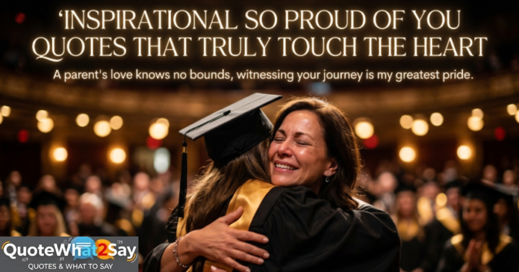 Inspirational So Proud of You Quotes That Truly Touch the Heart