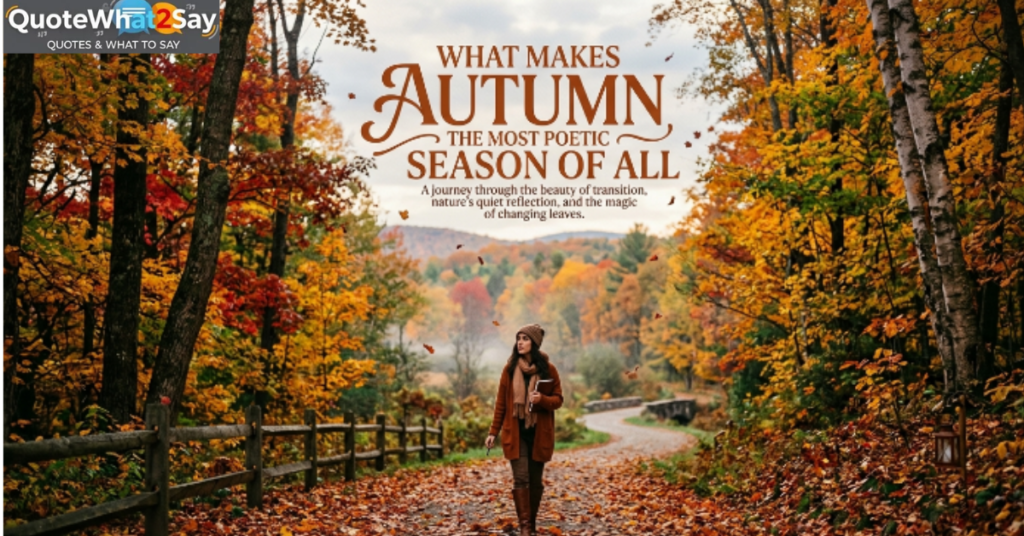 What Makes Autumn the Most Poetic Season of All