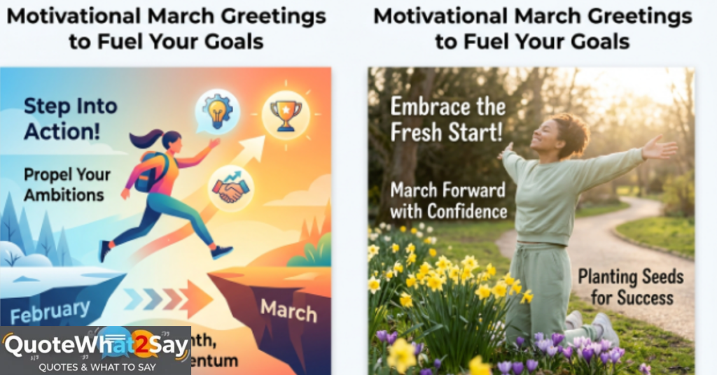 Motivational March Greetings to Fuel Your Goals