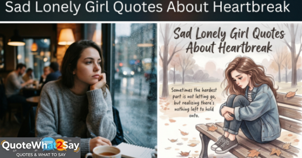 Sad Lonely Girl Quotes About Heartbreak
