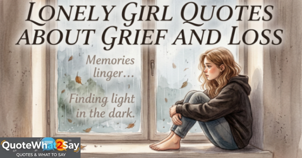 Lonely Girl Quotes About Grief and Loss