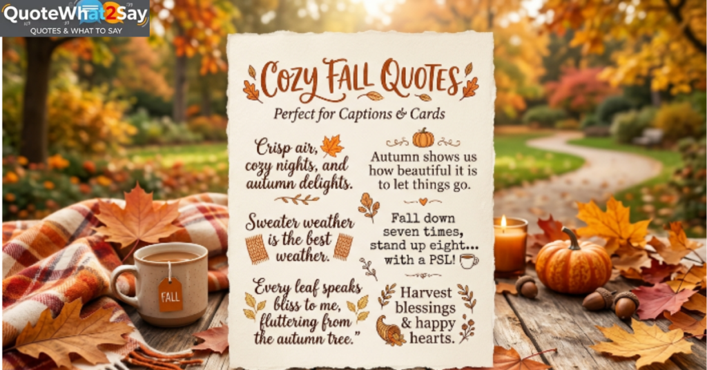Short Fall Quotes Perfect for Captions and Cards