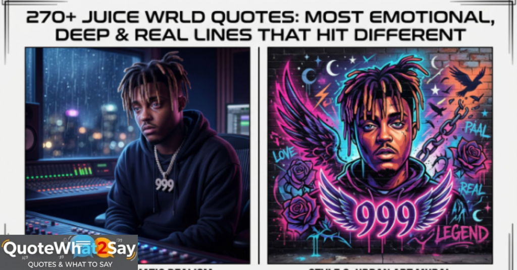 270+ Juice WRLD Quotes: Most Emotional, Deep & Real Lines That Hit Different