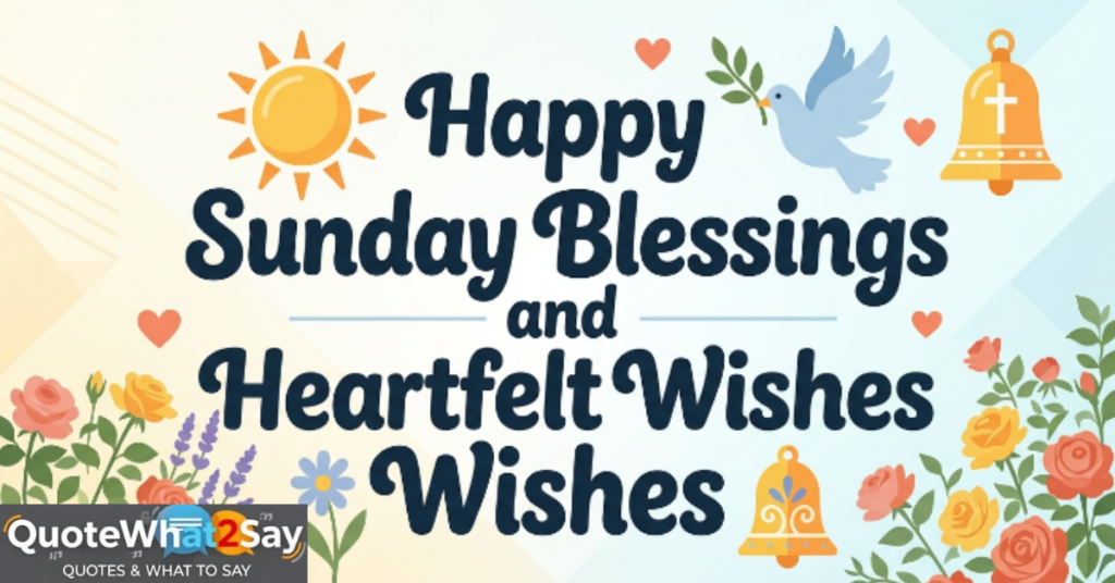 Happy Sunday Blessings and Heartfelt Wishes