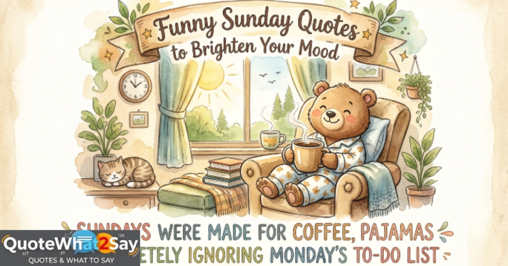 Funny Sunday Quotes to Brighten Your Mood