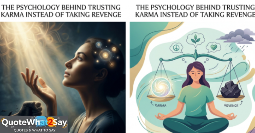 The Psychology Behind Trusting Karma Instead of Taking Revenge