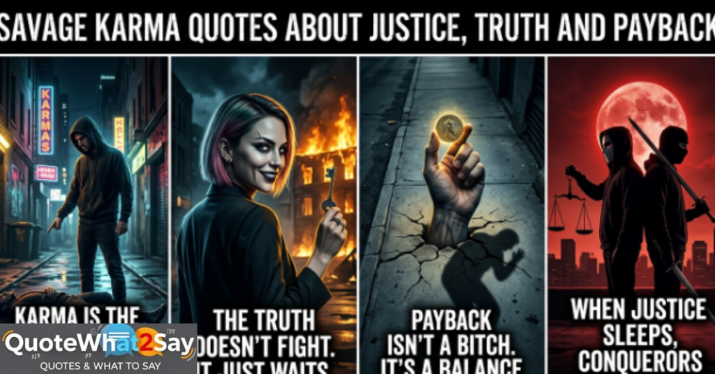 Savage Karma Quotes About Justice, Truth and Payback