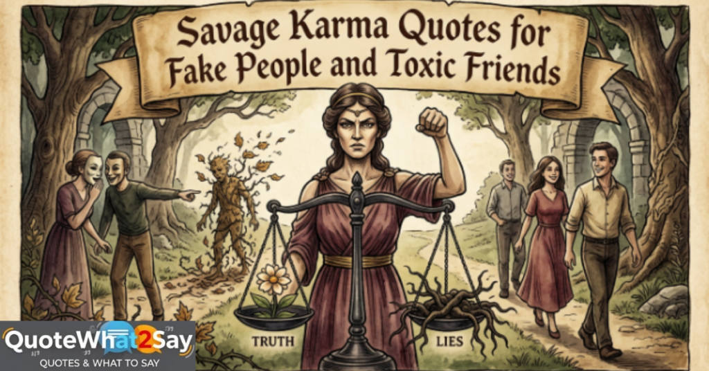 Savage Karma Quotes for Fake People and Toxic Friends