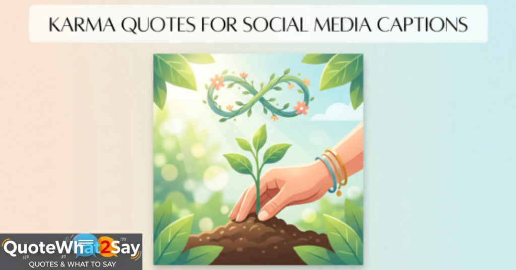 Karma Quotes for Social Media Captions