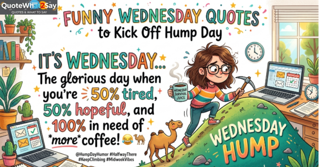Funny Wednesday Quotes to Kick Off Hump Day