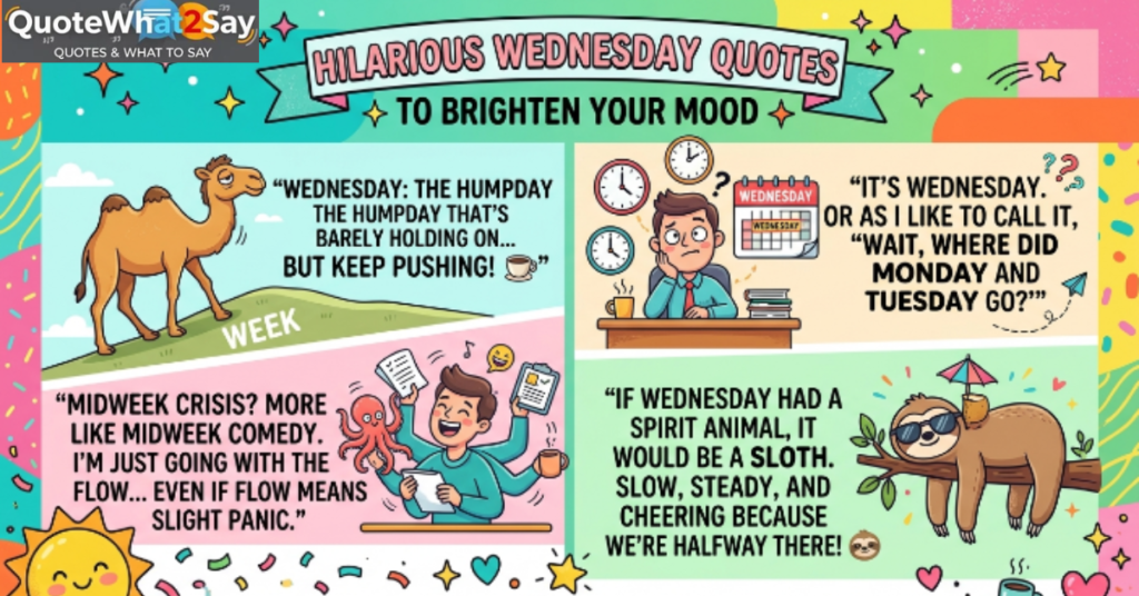 Hilarious Wednesday Quotes to Brighten Your Mood