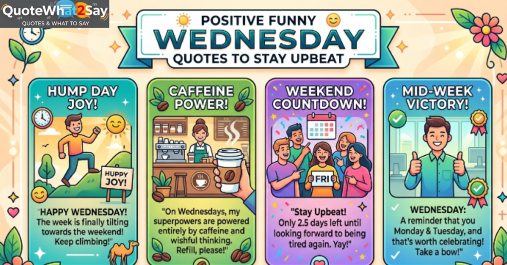 Positive Funny Wednesday Quotes to Stay Upbeat