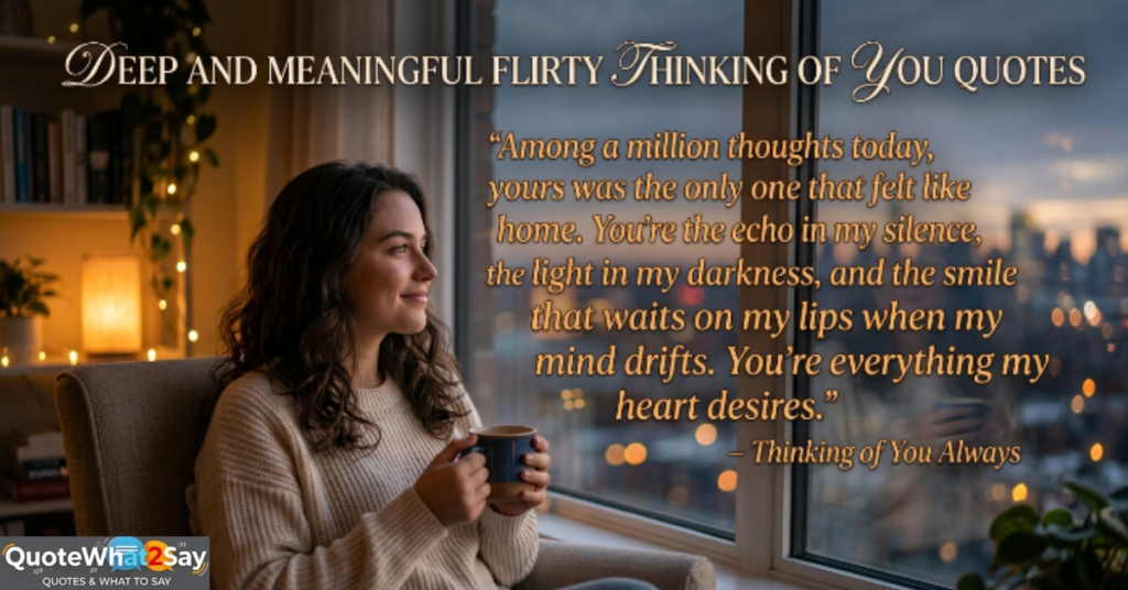 Deep and Meaningful Flirty Thinking of You Quotes