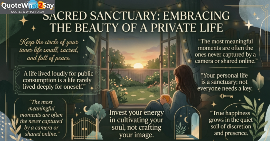 Private Life Quotes About Keeping Your Personal Life Sacred