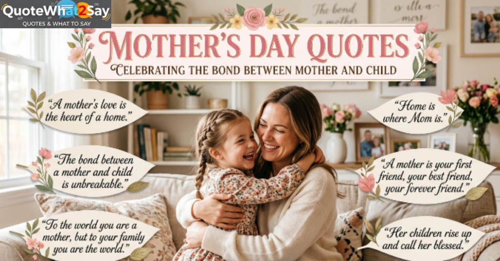 Mother's Day Quotes Celebrating the Bond Between Mother and Child