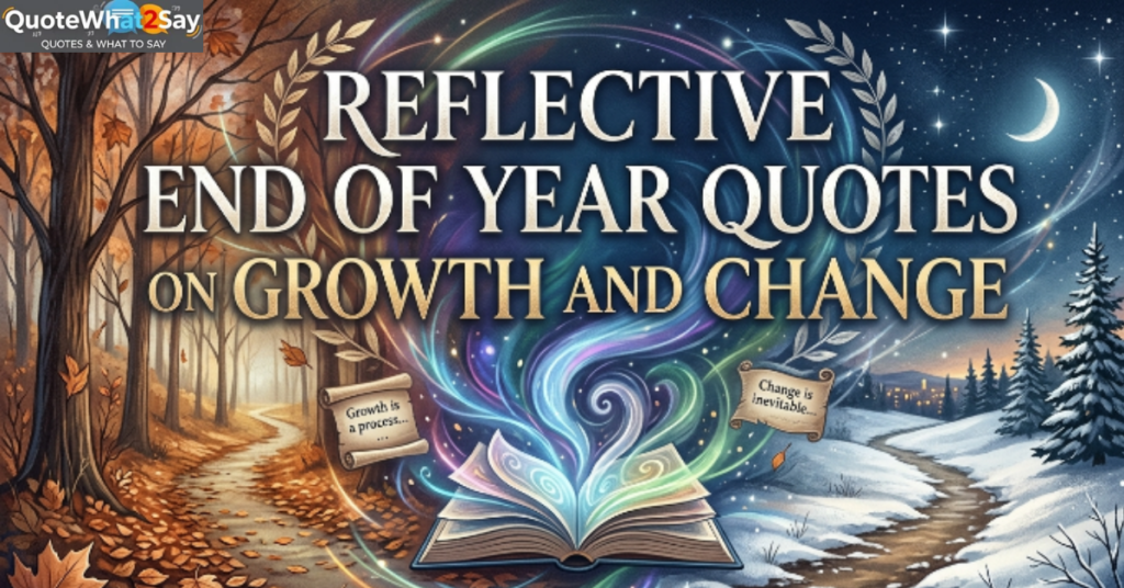 Reflective End of Year Quotes on Growth and Change