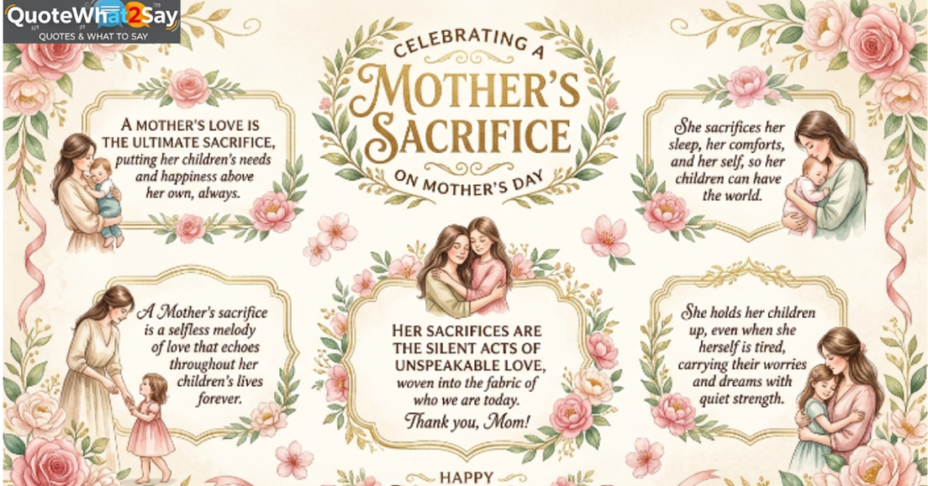 Mother's Day Quotes About a Mother's Sacrifice