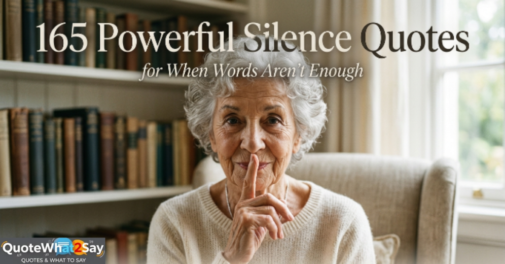 165 Powerful Silence Quotes for When Words Aren't Enough