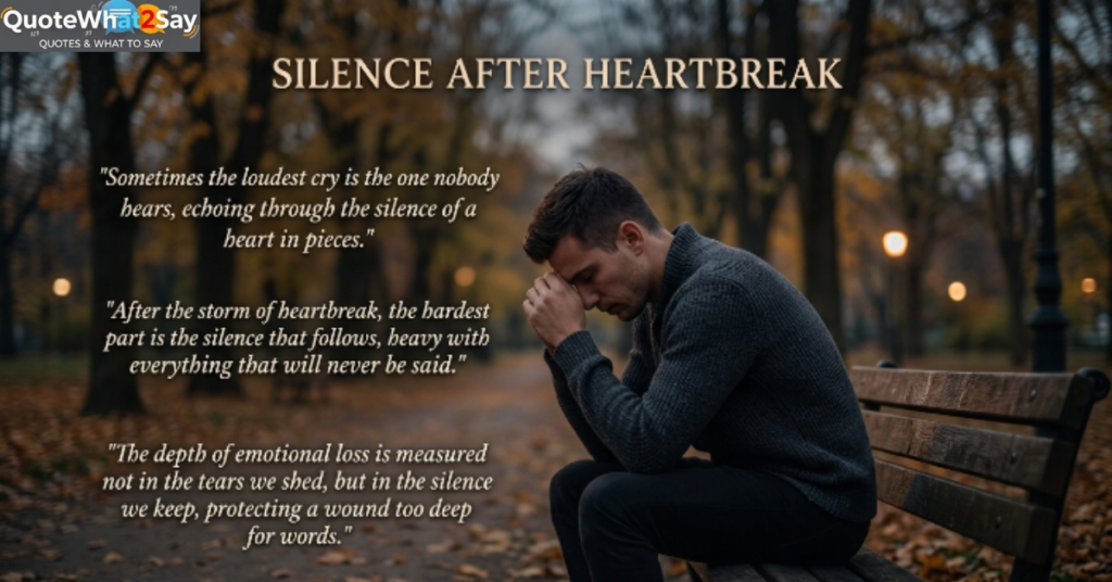 Silence Quotes About Heartbreak and Emotional Loss