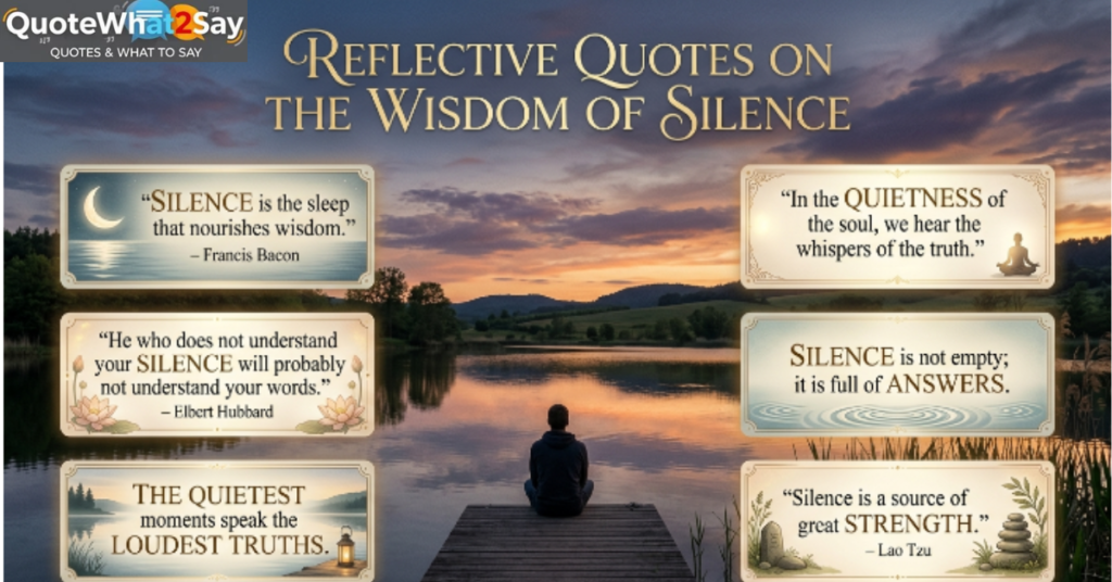 Reflective Quotes on the Wisdom of Silence