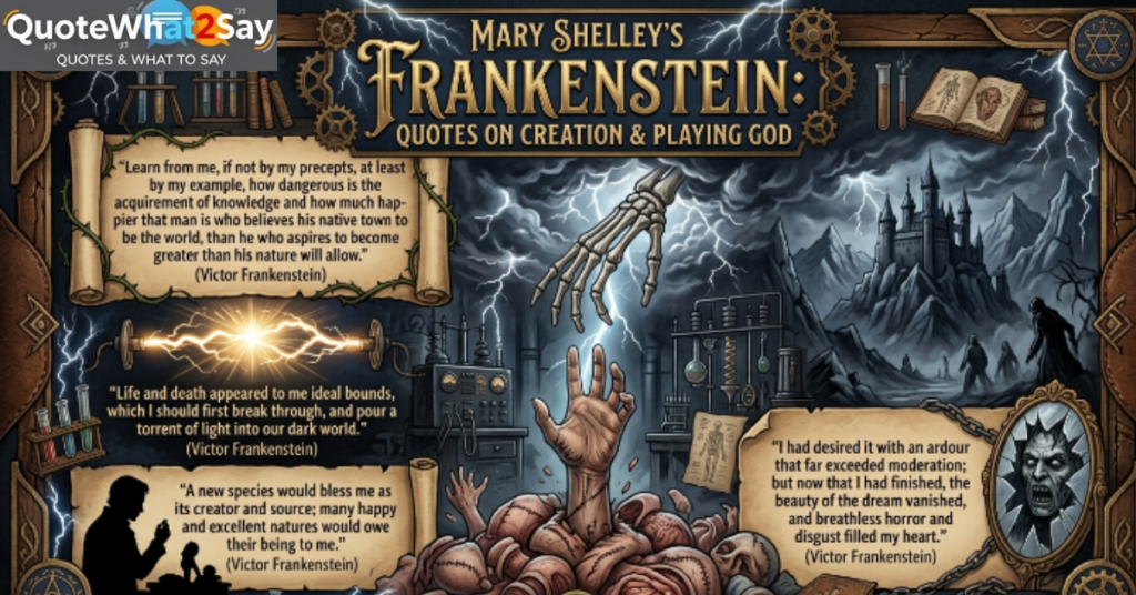 Frankenstein Quotes About Knowledge and Dangerous Science