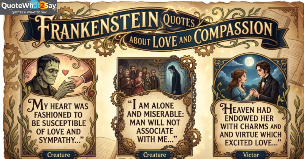 Frankenstein Quotes About Love and Compassion