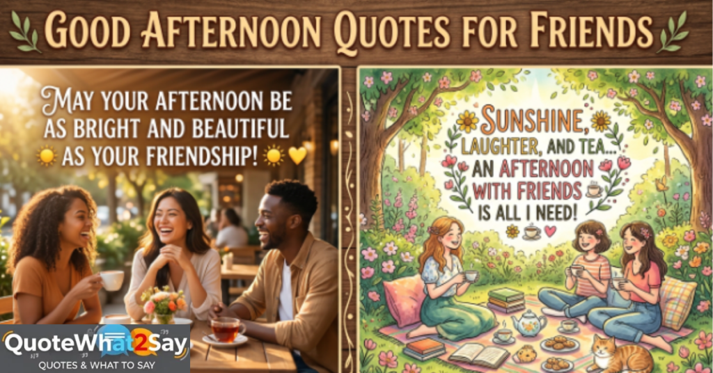 Good Afternoon Quotes for Friends