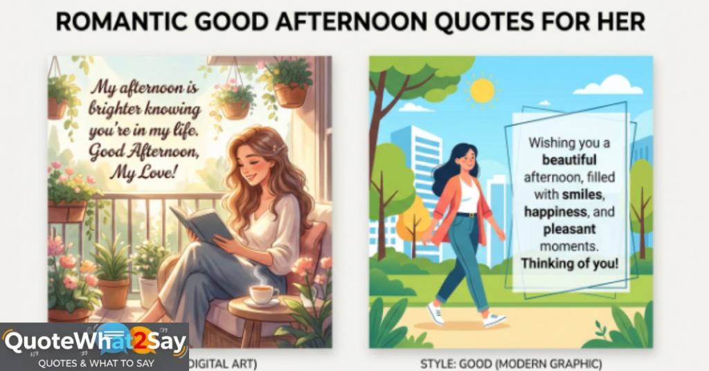 Romantic Good Afternoon Quotes for Her