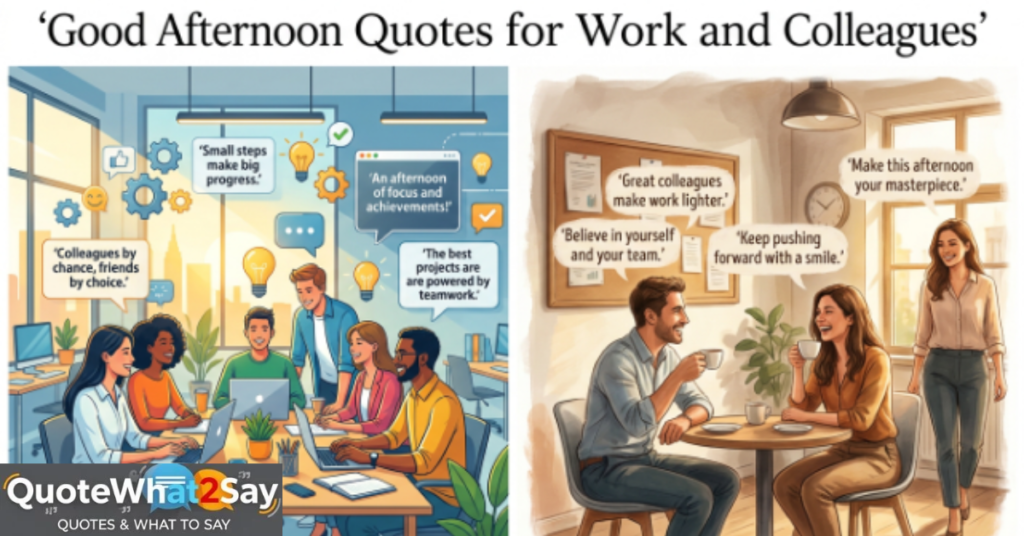 Good Afternoon Quotes for Work and Colleagues