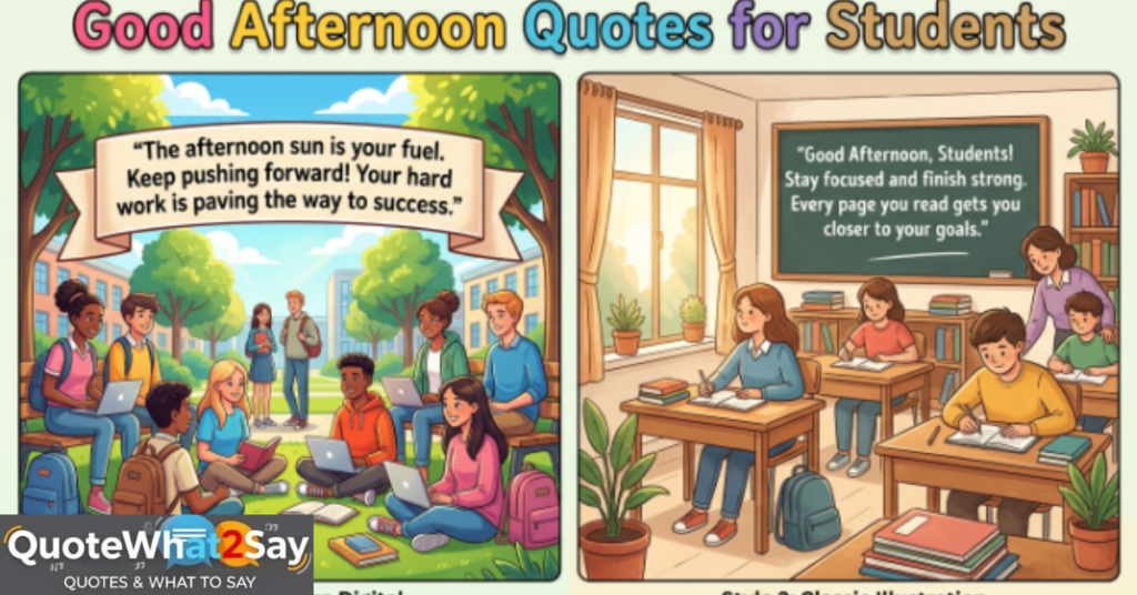 Good Afternoon Quotes for Students