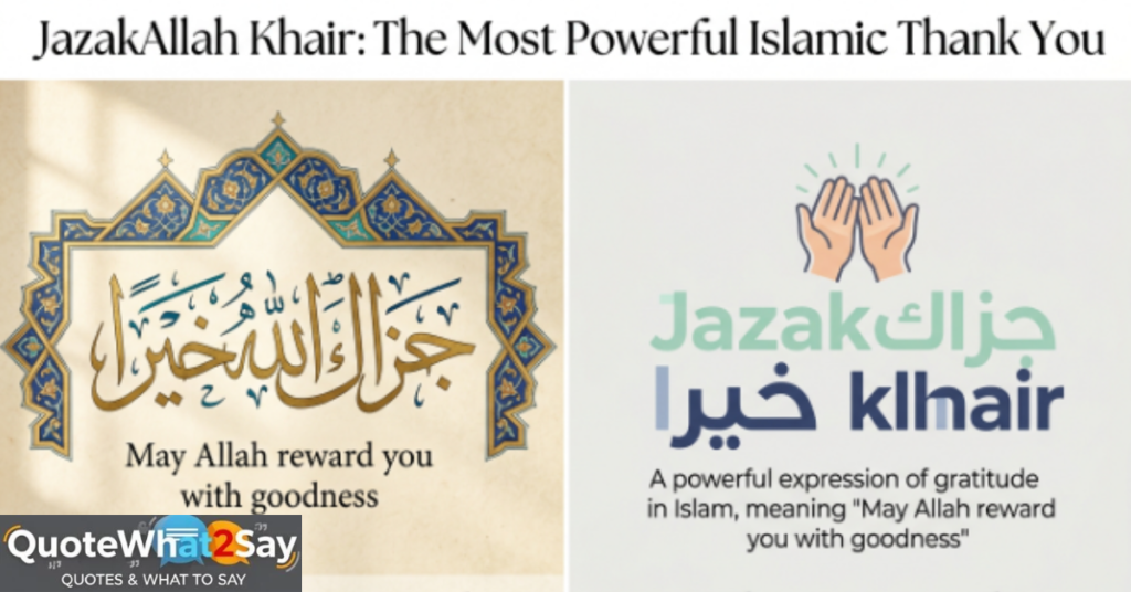 JazakAllah Khair: The Most Powerful Islamic Thank You