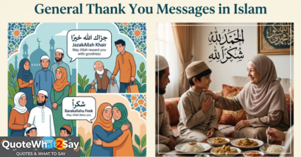General Thank You Messages in Islam