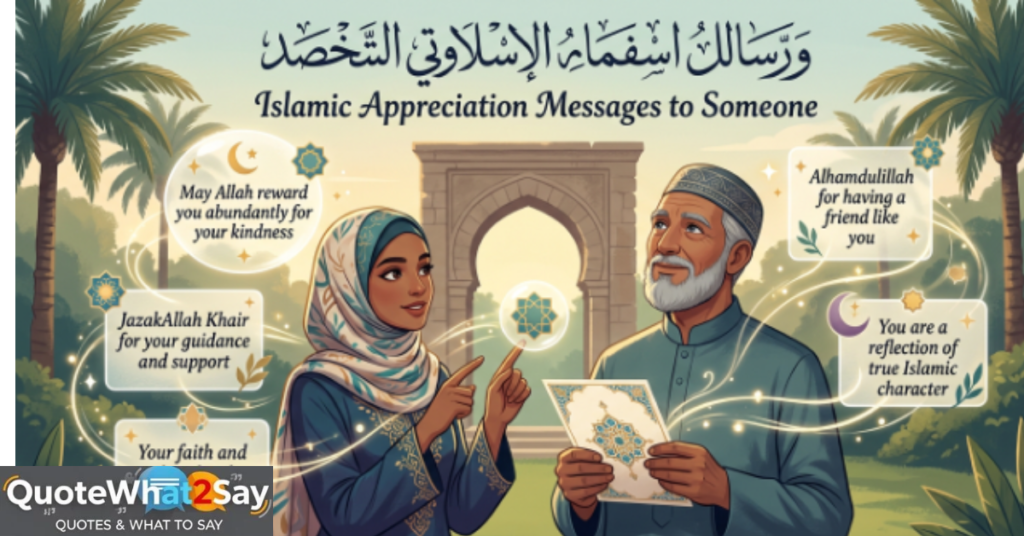 Islamic Appreciation Messages to Someone