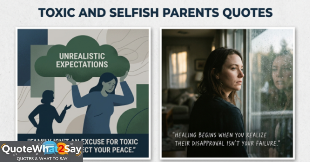 Toxic and Selfish Parents Quotes