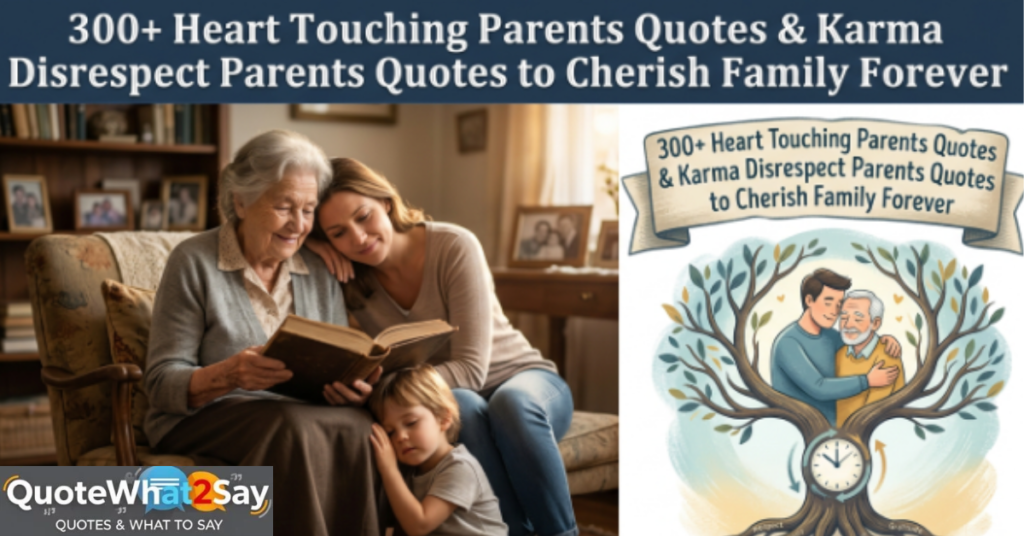 300+ Heart Touching Parents Quotes & Karma Disrespect Parents Quotes to Cherish Family Forever