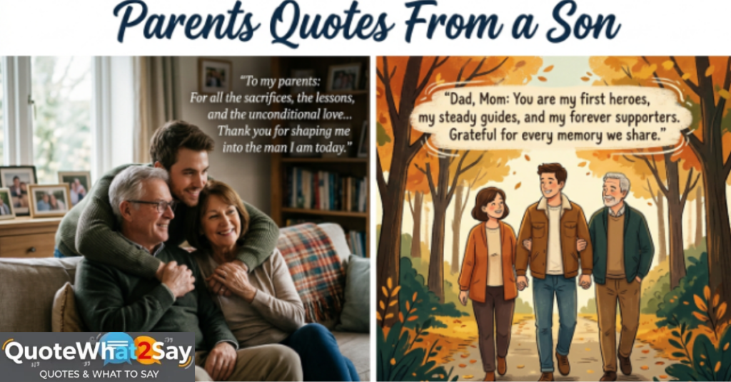 Parents Quotes From a Son