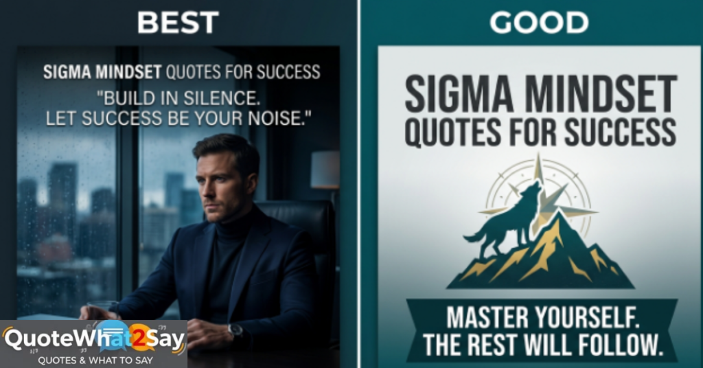 Sigma Mindset Quotes for Success