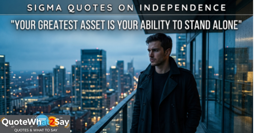 Sigma Quotes on Independence