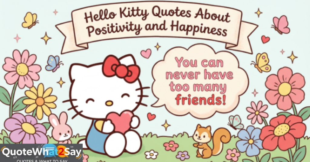 Hello Kitty Quotes About Positivity and Happiness