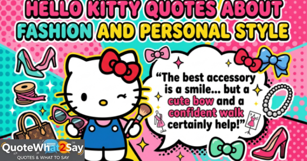 Hello Kitty Quotes About Fashion and Personal Style