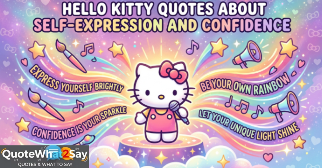 Hello Kitty Quotes About Self-Expression and Confidence