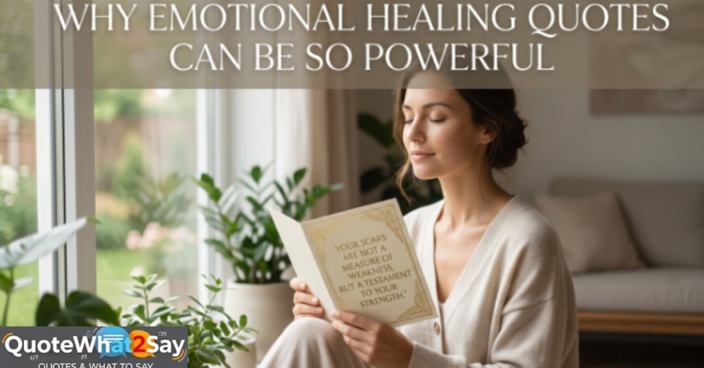 Why Emotional Healing Quotes Can Be So Powerful