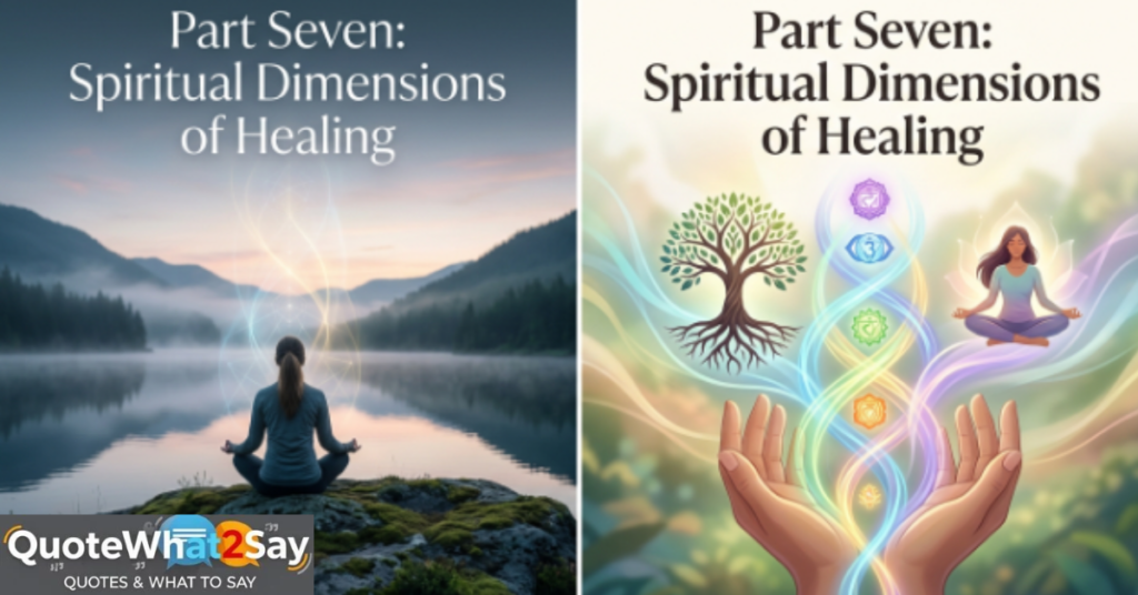 Part Seven: Spiritual Dimensions of Healing