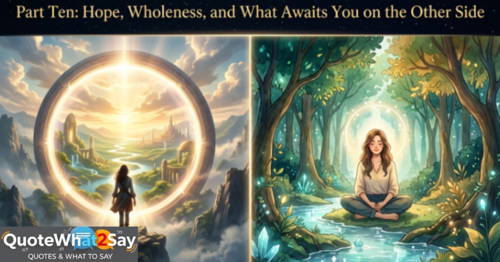Part Ten: Hope, Wholeness, and What Awaits You on the Other Side