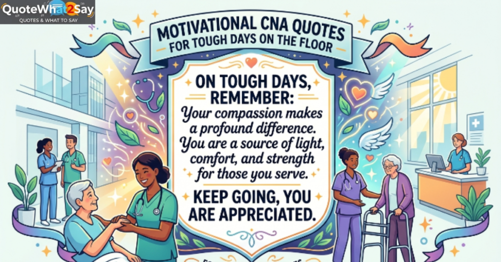 Motivational CNA Quotes for Tough Days on the Floor
