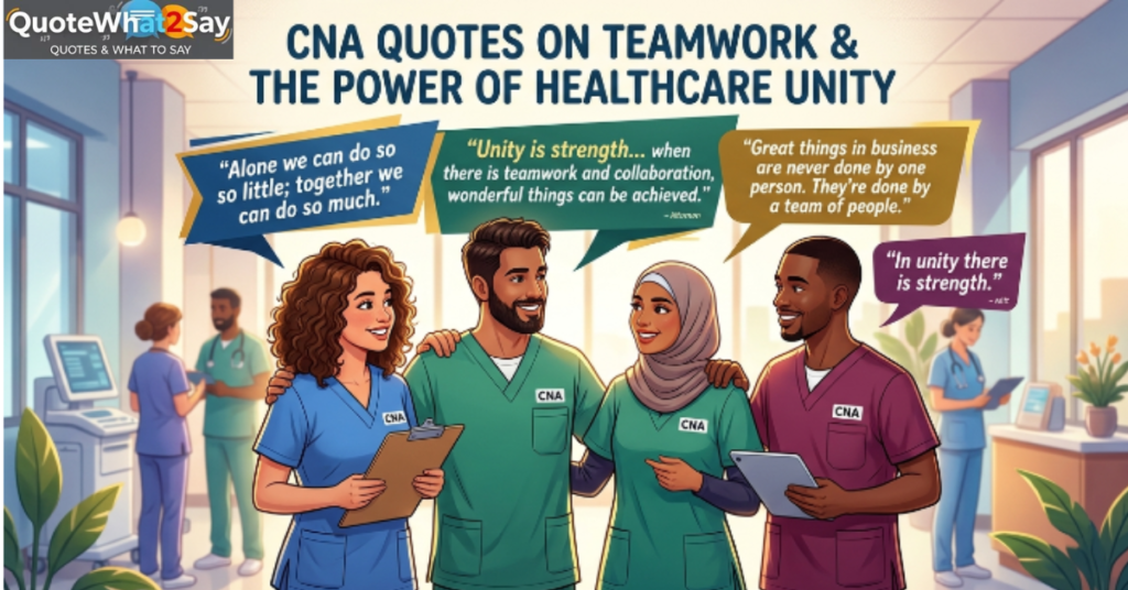 CNA Quotes on Teamwork and the Power of Healthcare Unity